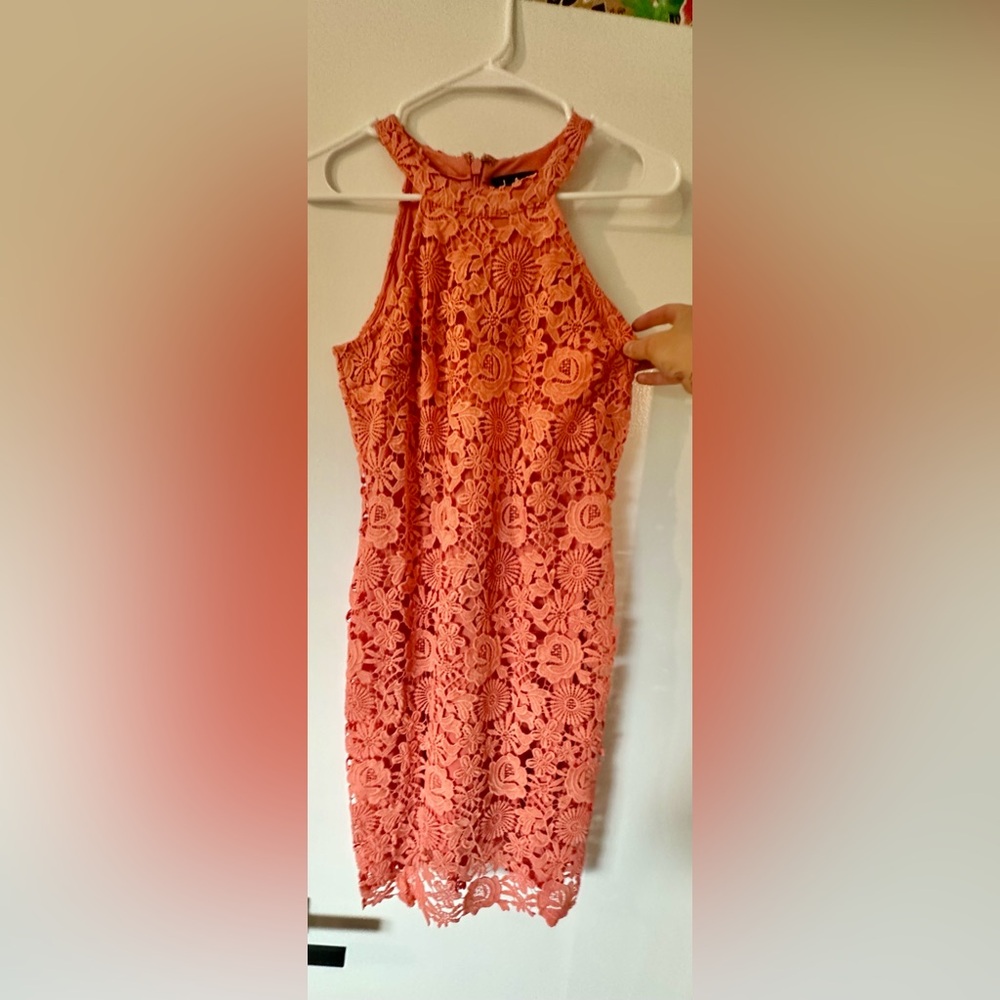 Floral Lace Sleeveless Dress